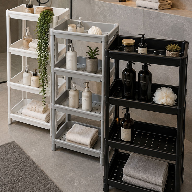 Bathroom-shelf شلف حمام طرح ایکیا | شلف چندطبقه حمام و آشپزخانه - تصویر 1