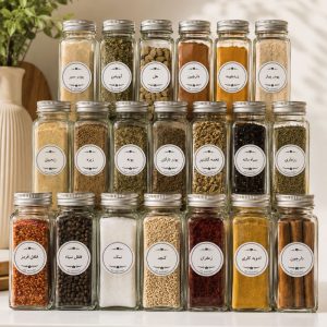 شیشه ادویه درب فلزی